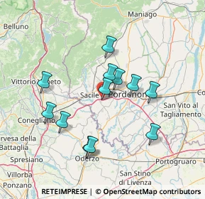 Mappa Conegliano-Pordenone, 33070 Fontanafredda PN, Italia (12.82333)