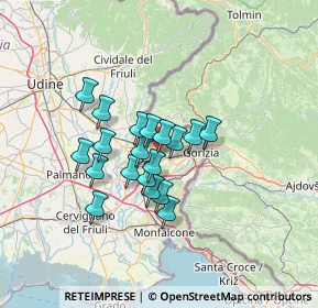 Mappa Via Dante Alighieri, 34070 Capriva del Friuli GO, Italia (9.69684)