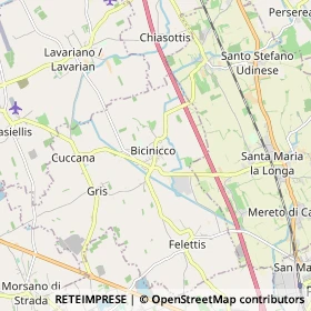 Mappa Bicinicco