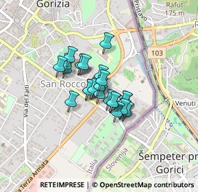 Mappa Via della Scuola Agraria, 34170 Gorizia GO, Italia (0.24074)