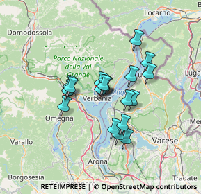 Mappa Via Pietro Gottardi, 28921 Pallanza VB, Italia (9.60895)