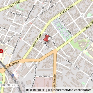 Mappa Via Trento,  14, 34170 Gorizia, Gorizia (Friuli-Venezia Giulia)