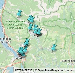 Mappa Piazza Fontana, 23817 Moggio LC, Italia (6.9535)