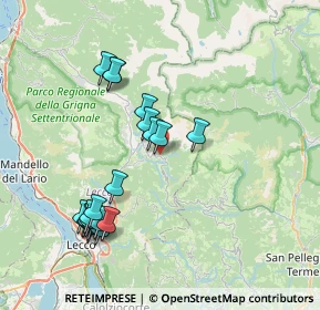 Mappa Piazza Fontana, 23817 Moggio LC, Italia (7.908)