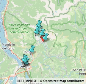 Mappa Via Ferrario Celestino, 23817 Cassina Valsassina LC, Italia (6.76273)