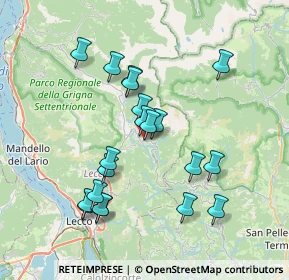 Mappa Via Ferrario Celestino, 23817 Cassina Valsassina LC, Italia (7.055)