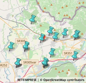 Mappa Via Goffredo Mameli, 34070 Moraro GO, Italia (4.46278)