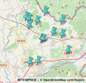 Mappa Via Goffredo Mameli, 34070 Moraro GO, Italia (3.47462)