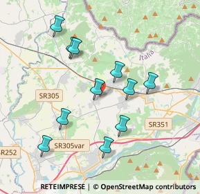 Mappa Via Goffredo Mameli, 34070 Moraro GO, Italia (3.59)