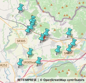 Mappa Via Goffredo Mameli, 34070 Moraro GO, Italia (3.84786)