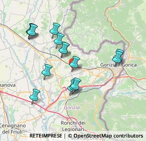 Mappa Via Goffredo Mameli, 34070 Moraro GO, Italia (7.08467)