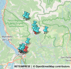 Mappa SP64, 23817 Cassina Valsassina LC, Italia (7.483)