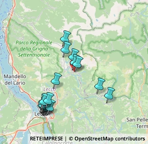 Mappa SP64, 23817 Cassina Valsassina LC, Italia (7.96579)