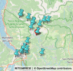 Mappa SP64, 23817 Cassina Valsassina LC, Italia (6.96)