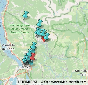 Mappa Via Sensinallo, 23817 Cassina Valsassina LC, Italia (7.567)