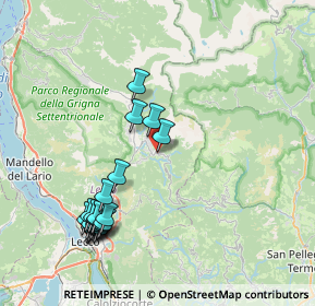 Mappa Via Sensinallo, 23817 Cassina Valsassina LC, Italia (8.661)