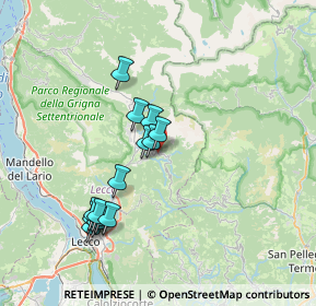 Mappa Via Sensinallo, 23817 Cassina Valsassina LC, Italia (6.72286)