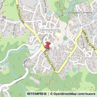 Mappa Via E. Fermi, 3, 23814 Cremeno, Lecco (Lombardia)