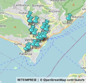 Mappa Via Brigata Valgrande Martire, 28921 Pallanza VB, Italia (1.228)