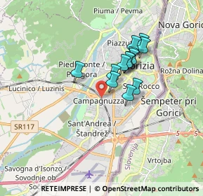 Mappa Gorizia Centrale, 34170 Gorizia GO, Italia (1.28615)