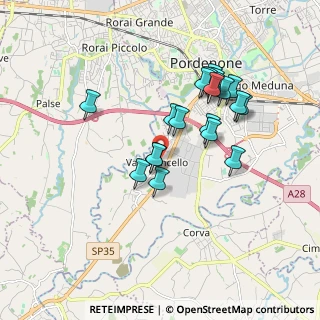 Mappa Via della Mula, 33170 Pordenone PN, Italia (1.595)