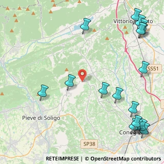 Mappa Via Mire Basse, 31020 Refrontolo TV, Italia (6.36765)