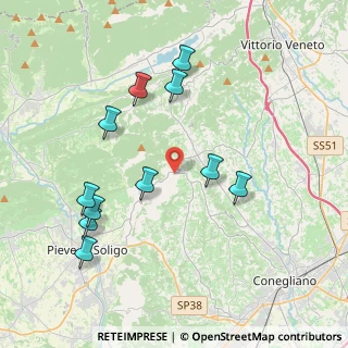 Mappa Via Mire Basse, 31020 Refrontolo TV, Italia (4.06455)