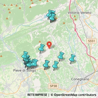 Mappa Via Mire Basse, 31020 Refrontolo TV, Italia (4.451)
