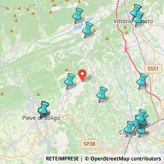Mappa Via Mire Basse, 31020 Refrontolo TV, Italia (6.31438)