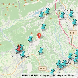 Mappa Via Mire Basse, 31020 Refrontolo TV, Italia (6.5115)