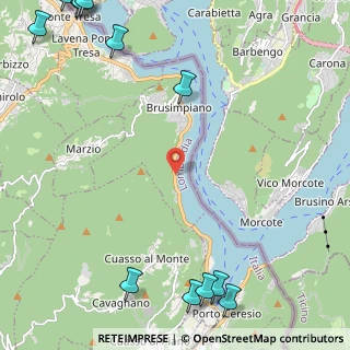 Mappa Via Varese, 21050 Brusimpiano VA, Italia (3.73417)