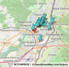 Mappa Via Caduti di An Nasiriyah, 34170 Gorizia GO, Italia (1.11556)