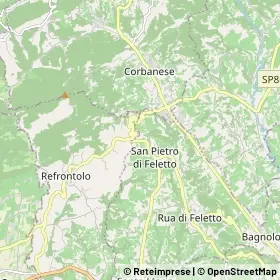 Mappa San Pietro di Feletto