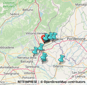 Mappa Via San Daniele, 31014 Colle Umberto TV, Italia (7.44)