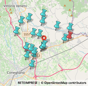 Mappa Via San Daniele, 31014 Colle Umberto TV, Italia (3.404)