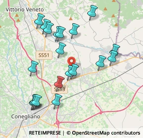 Mappa Via San Daniele, 31014 Colle Umberto TV, Italia (4.131)