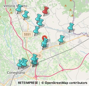 Mappa Via San Daniele, 31014 Colle Umberto TV, Italia (4.1125)