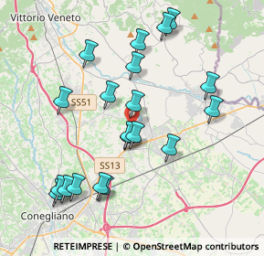 Mappa Via San Daniele, 31014 Colle Umberto TV, Italia (3.9465)