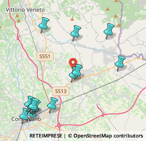 Mappa Via San Daniele, 31014 Colle Umberto TV, Italia (5.06154)