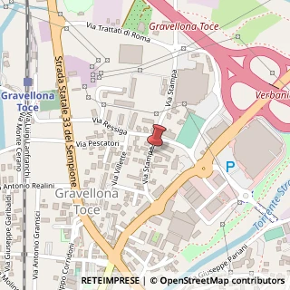 Mappa Via Stampa, 40, 28883 Gravellona Toce, Verbano-Cusio-Ossola (Piemonte)