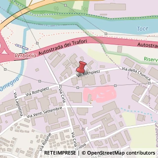 Mappa Via F. Rothpletz, 6, 28883 Gravellona Toce, Verbano-Cusio-Ossola (Piemonte)