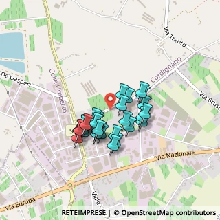 Mappa Via Borgo Tocchet, 31016 Cordignano TV, Italia (0.32333)