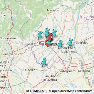 Mappa Via A. Zanette, 33170 Pordenone PN, Italia (6.50167)