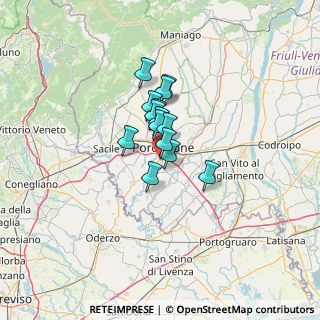 Mappa Via A. Zanette, 33170 Pordenone PN, Italia (7.26214)