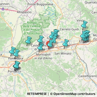 Mappa Via dei Conciatori, 56028 San Miniato PI, Italia (9.2305)