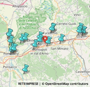 Mappa Via dei Conciatori, 56028 San Miniato PI, Italia (9.102)