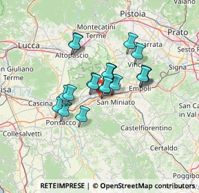 Mappa Via dei Conciatori, 56028 San Miniato PI, Italia (9.7185)