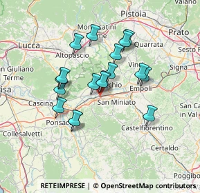 Mappa Via dei Conciatori, 56028 San Miniato PI, Italia (11.86833)