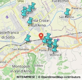 Mappa Via dei Conciatori, 56028 San Miniato PI, Italia (1.88231)