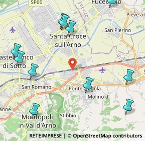 Mappa Via dei Conciatori, 56028 San Miniato PI, Italia (2.82182)